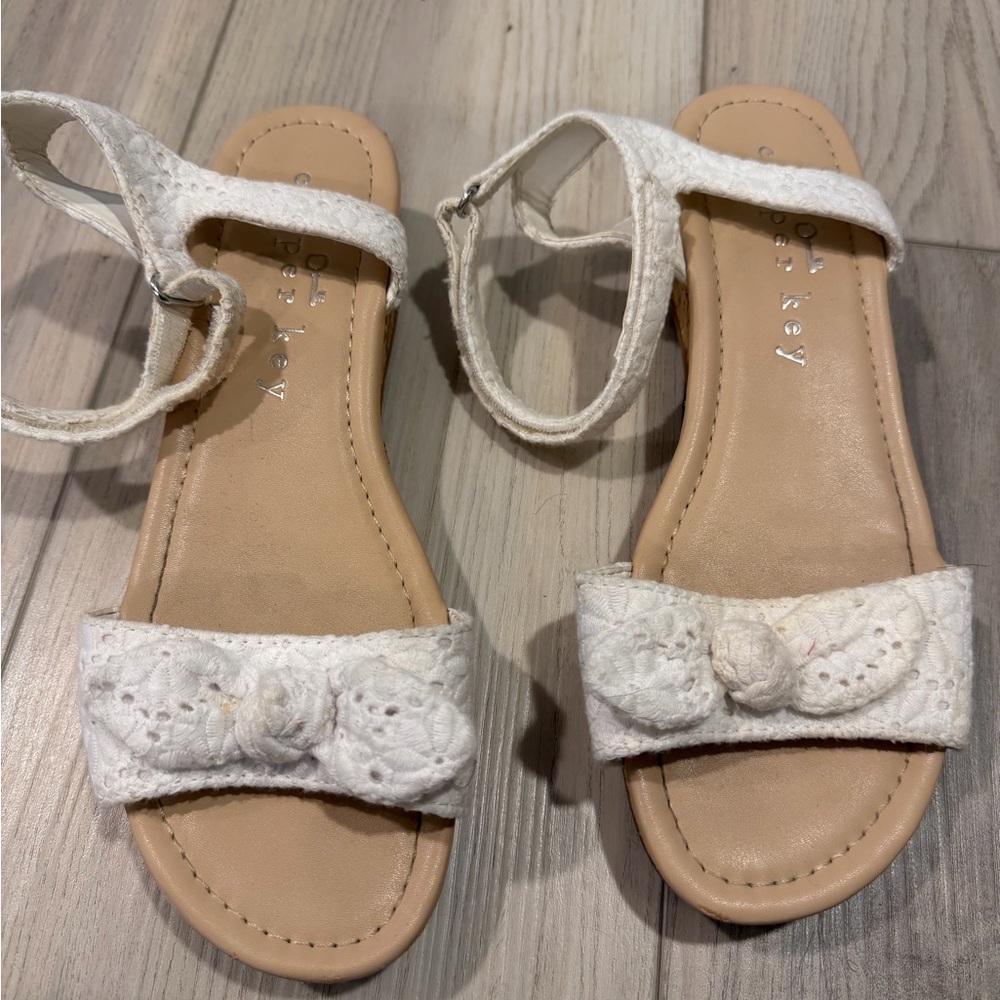 Copper Key White Dress Shoes for Kids